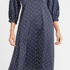 Express x LadyGang Polka Dot Satin Dress NWT